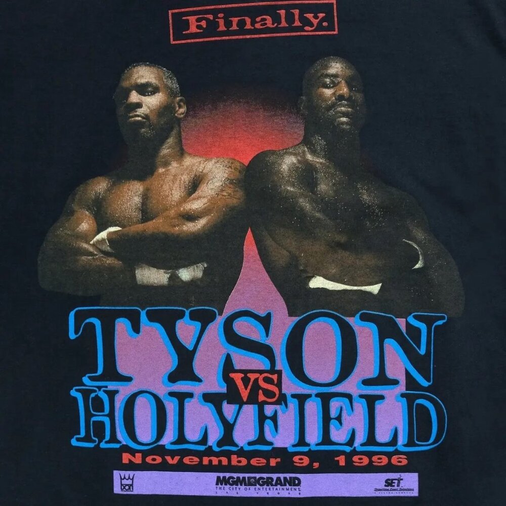 Tyson vs Holyfield T-Shirt MGM Tag Size 2X